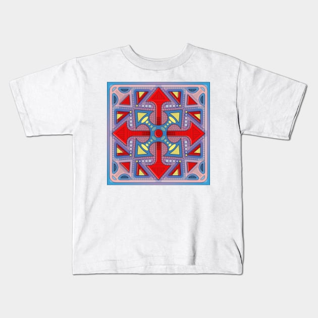 Mandala Design Kids T-Shirt by Anton Sever